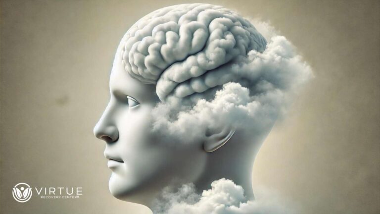 Brain Fog in Addiction Head is Clouds